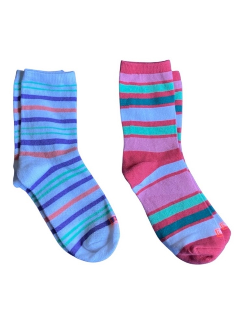 Striped Crew Socks - Colorful Multi (2-Pack)